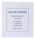 Gasa Estéril 10×10 Cm 8 Capas Caja 100 Unidades - Imagen 2