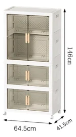 Mueble organizador plegable 4 niveles 65cm - Imagen 2
