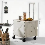 Caja De Almacenamiento Plegable Con Ruedas - Imagen 4