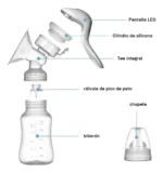 Extractor de Leche Manual Transparente 150 ML - Imagen 3
