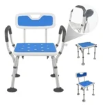 Silla De Baño Ajustable Con Respaldo Para Adulto Mayor - Imagen 6