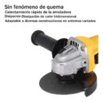 Amoladora Angular Inalámbrica + 2 Baterías + Discos - Imagen 2