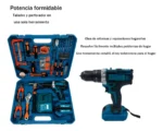 Taladro 21v Con Baterías De Litio Y Herramientas Incluidas - Imagen 2