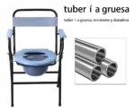 Silla De Baño Con Inodoro Para Personas Mayores - Imagen 2