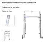 Andador Para Adultos Mayores Con Ruedas Ajustable - Imagen 3