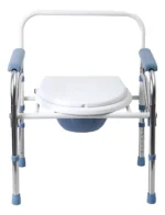 Silla Sanitaria Plegable De Acero Inoxidable Ajustable - Imagen 2