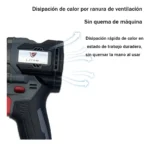 Llave De Impacto Sin Escobillas 21v, 700nm + 2 Baterías - Imagen 3
