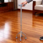 Bastón Ortopédico De Aluminio Con 4 Apoyos Ajustable - Imagen 4