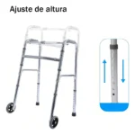 Andador Para Adultos Mayores Con Ruedas Ajustable - Imagen 4