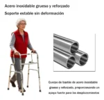Andador Adulto Mayor Ajustable Plegable De Aluminio - Imagen 4