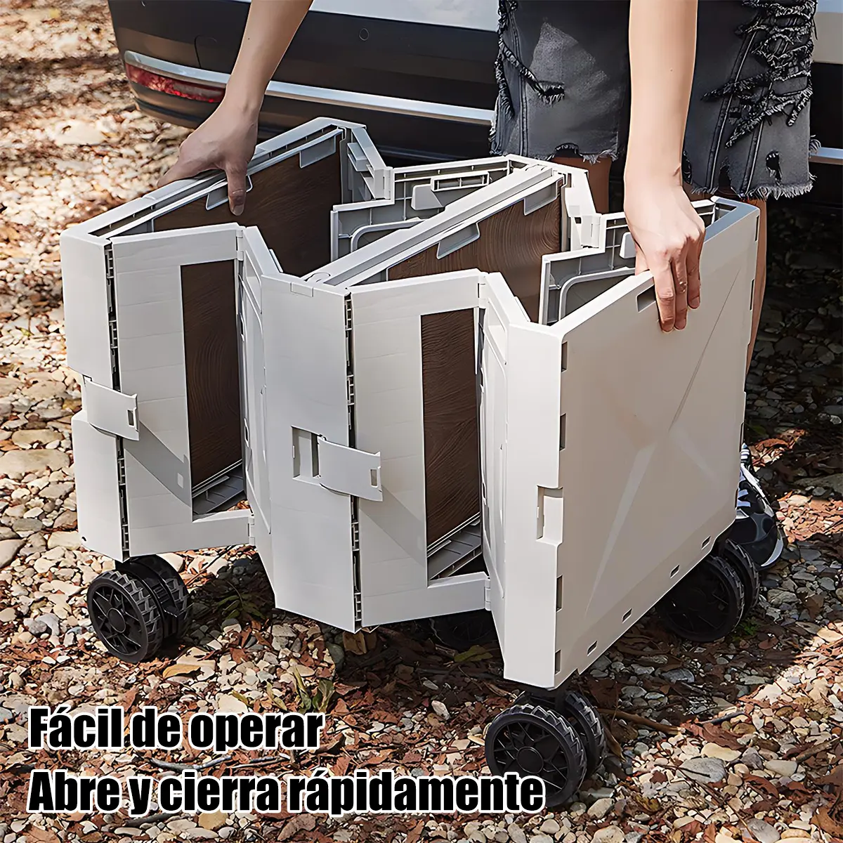 Desplegar la caja plegable paso a paso