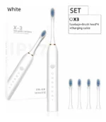 Cepillo De Dientes Eléctrico Sónico Recargable - Imagen 3