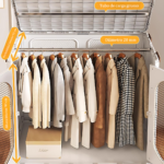 Armario Organizador 105 cm Plegable 4 Niveles - Imagen 4