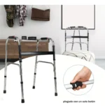 Andador De Acero Inoxidable Con Altura Ajustable - Imagen 5
