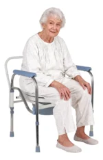 Silla Sanitaria Plegable De Acero Inoxidable Ajustable - Imagen 6