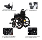 Silla De Ruedas Eléctrica Y Manual Plegable - Imagen 4