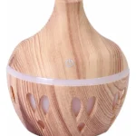 Humidificador Ultrasónico LED Diseño Madera – Difusor de Aromas