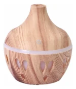 Humidificador Ultrasónico LED Diseño Madera – Difusor de Aromas