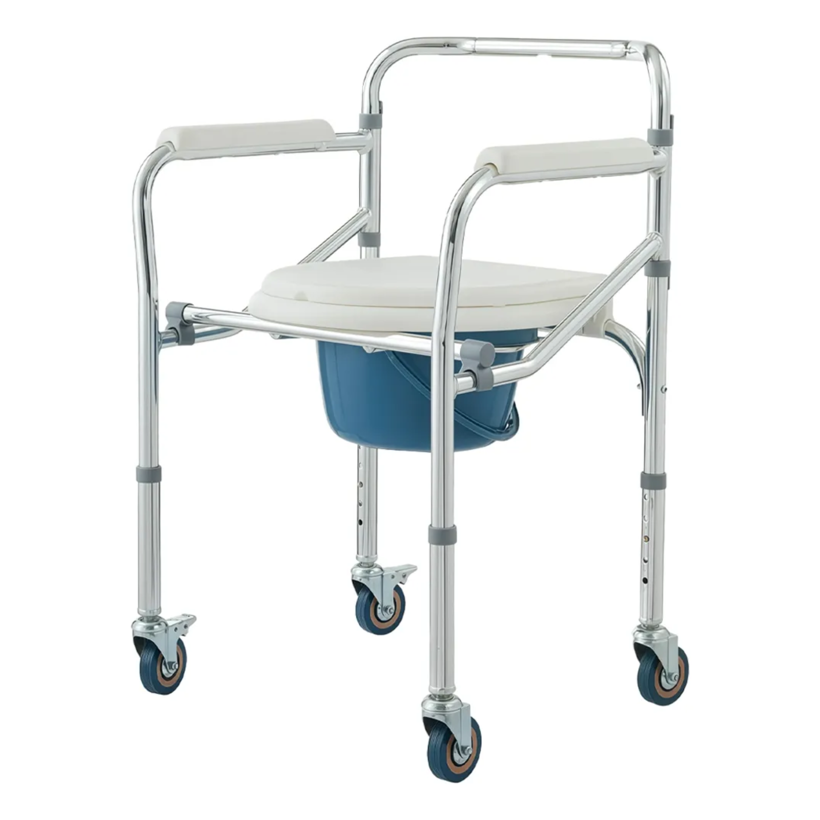 Untitled design - 2026-05-06T131156.096 Silla Sanitaria Plegable Acero Inoxidable Con Ruedas - Imagen 1