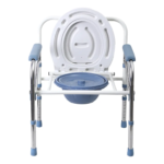 Silla Sanitaria Plegable De Acero Inoxidable Ajustable