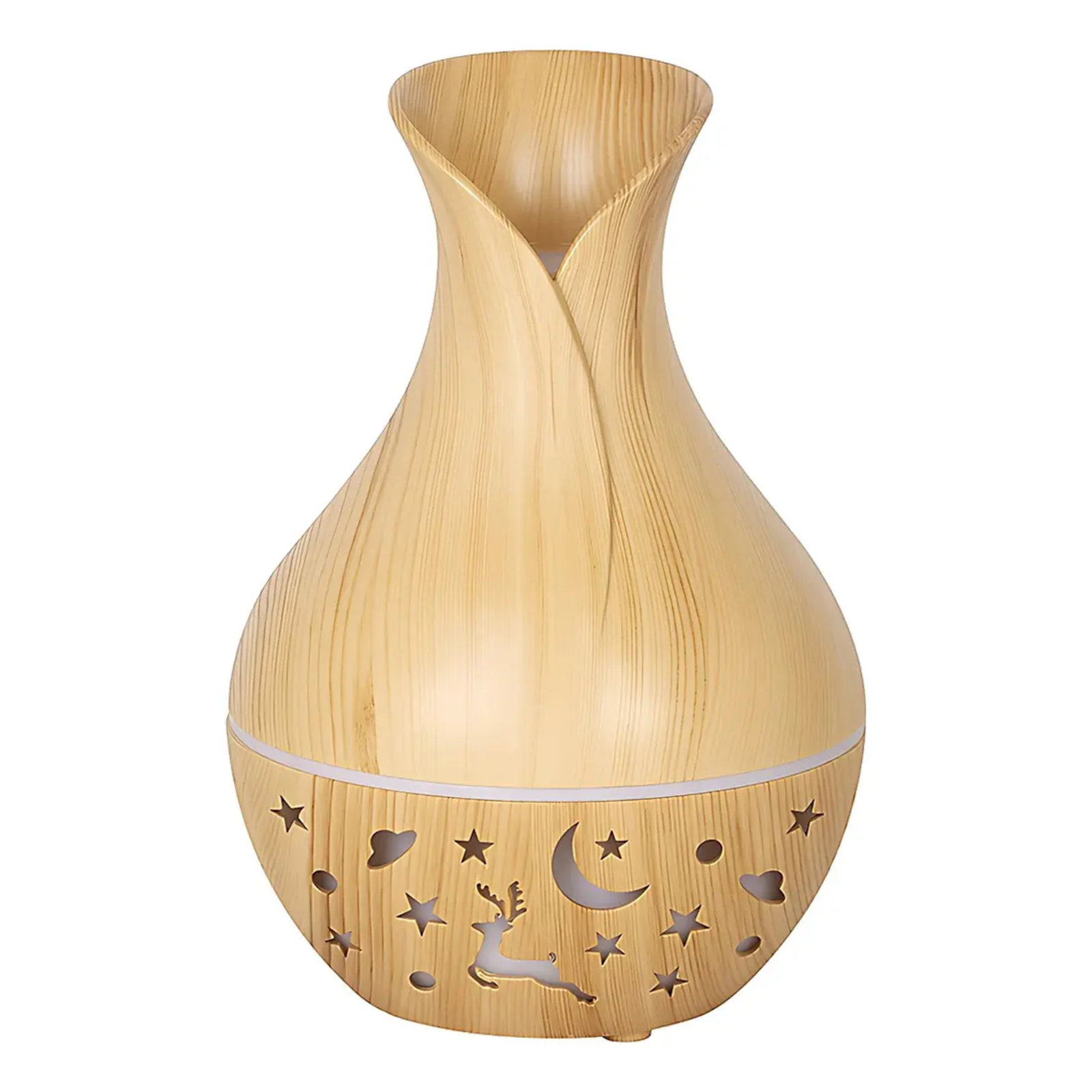 Untitled design (71) Humidificador Difusor Aromas Madera Luz Led Ciervo - Imagen 1