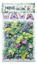 Sticker Mural De Plantas Verdes Decoración Pared Interior - Imagen 3