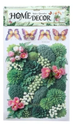Sticker Mural De Plantas Verdes Decoración Pared Interior - Imagen 2