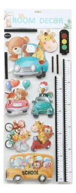 Panel Decorativo Sticker Mural Estilo Cartoon Infantil - Imagen 5