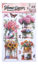 Panel Decorativo Sticker Mural Flores 3d Decoración Interior - Imagen 4