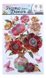 Panel Decorativo Sticker Mural Flores 3d Decoración Interior - Imagen 6