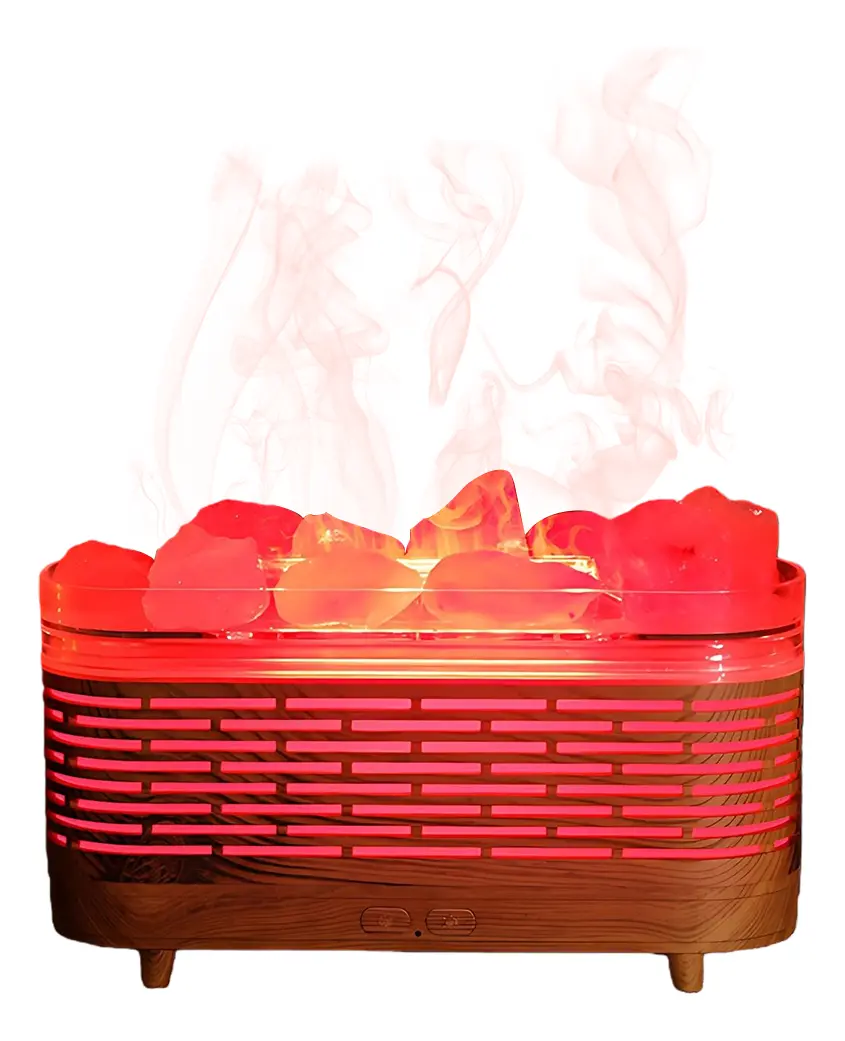 1 Humidificador Difusor Ultrasónico Con Lámpara De Sal Himalay - Imagen 1