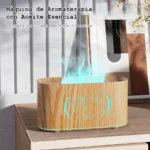 Humidificador Difusor Aromas Madera Led Silencioso - Imagen 2