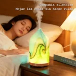 Humidificador Ultrasónico Led Con Temporizador Y Vidrio - Imagen 2