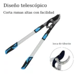 Tijera Corta Ramas Telescópica Reforzada Cabeza Tiburón - Imagen 2