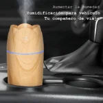 Humidificador Ultrasónico Madera Con Luz Led - Imagen 2