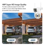 Camara Seguridad Wifi Exterior Doble Lente 4mp 360° Audio - Imagen 3