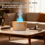 Humidificador Difusor Aromas Madera Led Silencioso - Imagen 5