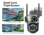 Cámara De Seguridad Wifi Exterior 4 Lentes 6mp Audio 360° - Imagen 4