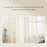 Cortina Voile Semitransparente 140x230 Cm 1 Panel - Imagen 6