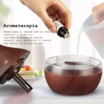 Humidificador Ultrasónico De Madera Con Aromaterapia - Imagen 4