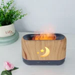 Humidificador Ultrasónico Efecto Madera Con Led Y Temporizador - Imagen 5