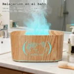 Humidificador Difusor Aromas Madera Led Silencioso - Imagen 3