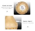 Humidificador Difusor Aromas Madera Luz Led Ciervo - Imagen 4