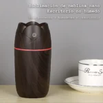 Humidificador Ultrasónico Madera Con Luz Led - Imagen 4