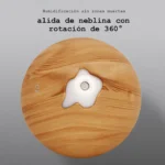 Humidificador Difusor Volcán Símil Madera Luz Led - Imagen 5