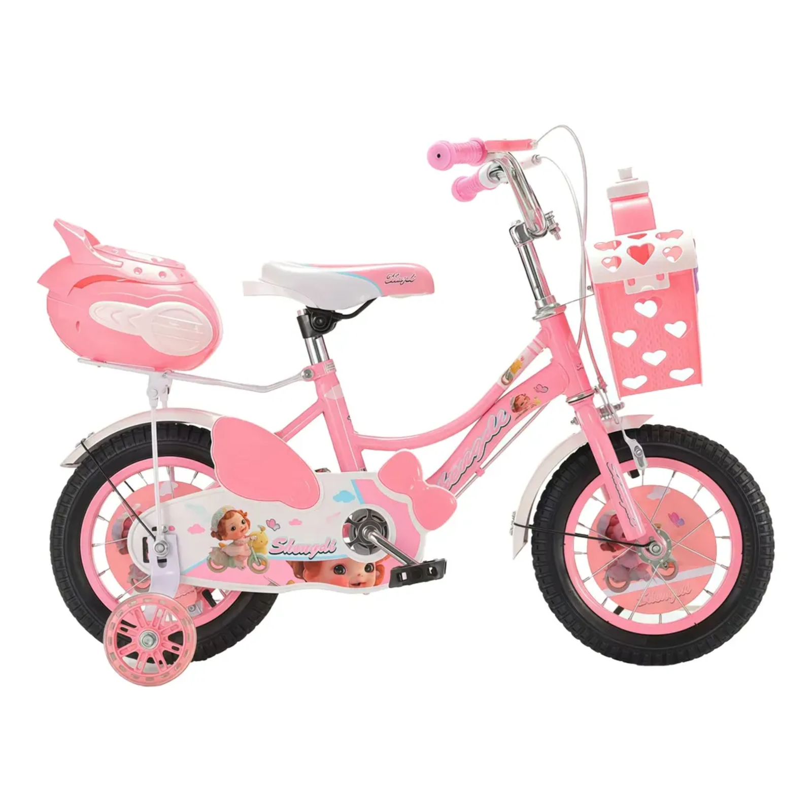 Untitled design (17) Bicicleta Infantil 12 Rosada Incluye Bomba De Aire Y Herramientas - Imagen 1